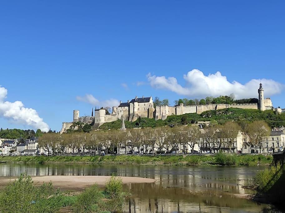 Chaleureuse Maison De Ville Avec Parking Gratuit Chinon Esterno foto